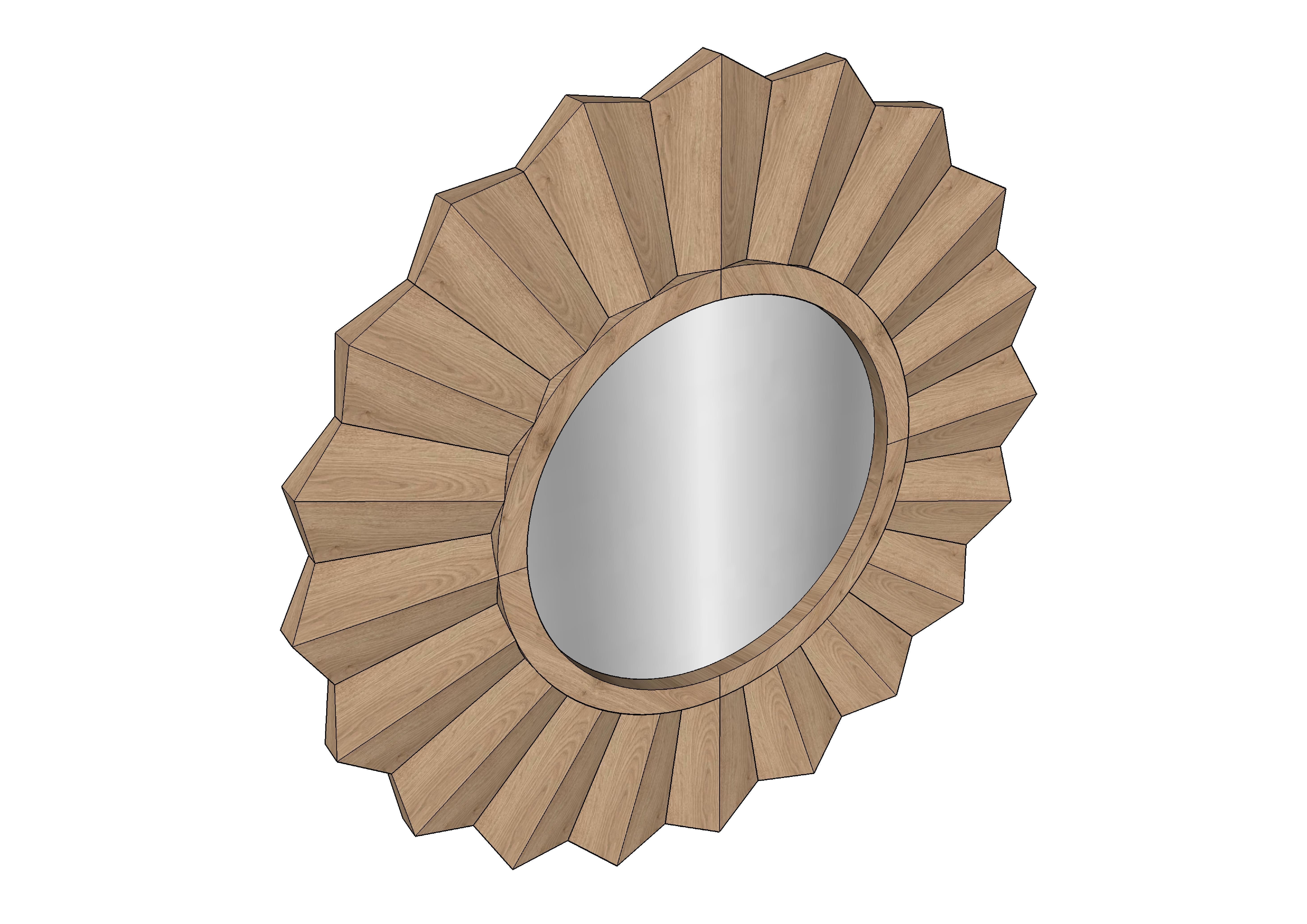 SUNBURST MIRROR 3D print model_4