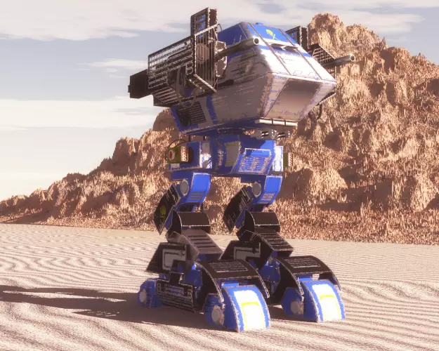 Death Walker Mech Blue 3D model