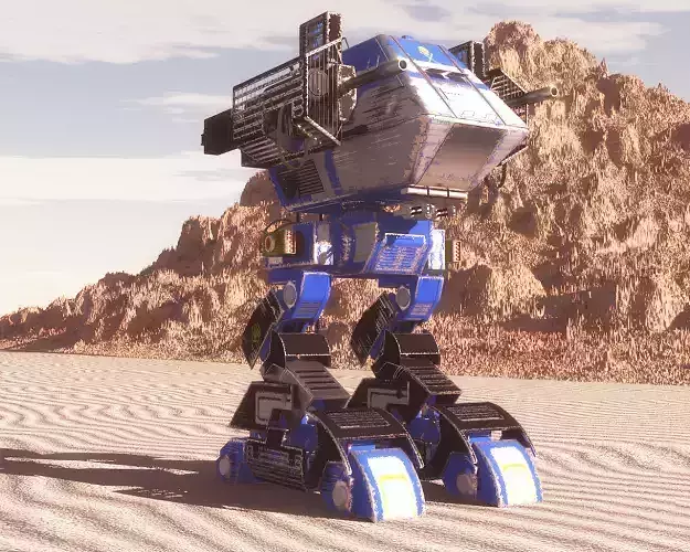 Death Walker Mech Blue