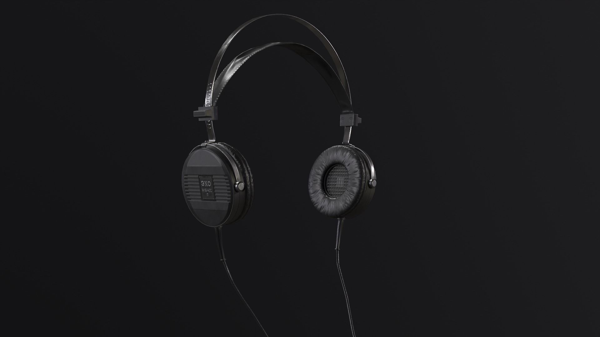 Audio Setup with headset Echo N16 receiver Onkyo and mike BM800 Low-poly 3D model_9