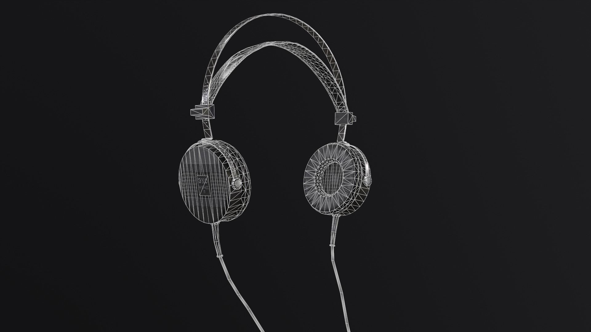 Audio Setup with headset Echo N16 receiver Onkyo and mike BM800 Low-poly 3D model_21