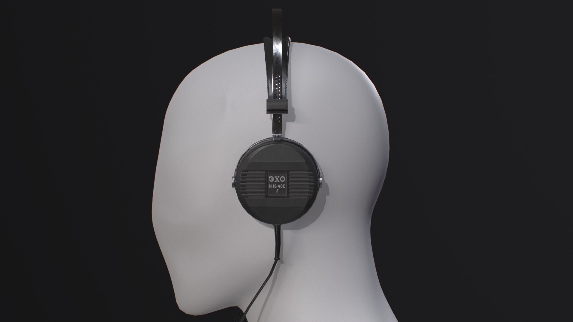 Audio Setup with headset Echo N16 receiver Onkyo and mike BM800 Low-poly 3D model_11