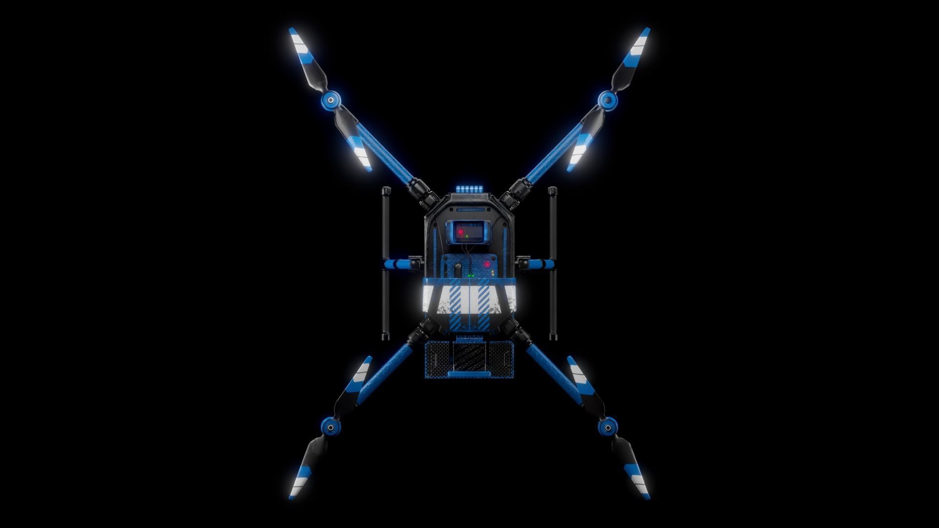 Quadcopter Drone 3D model_12
