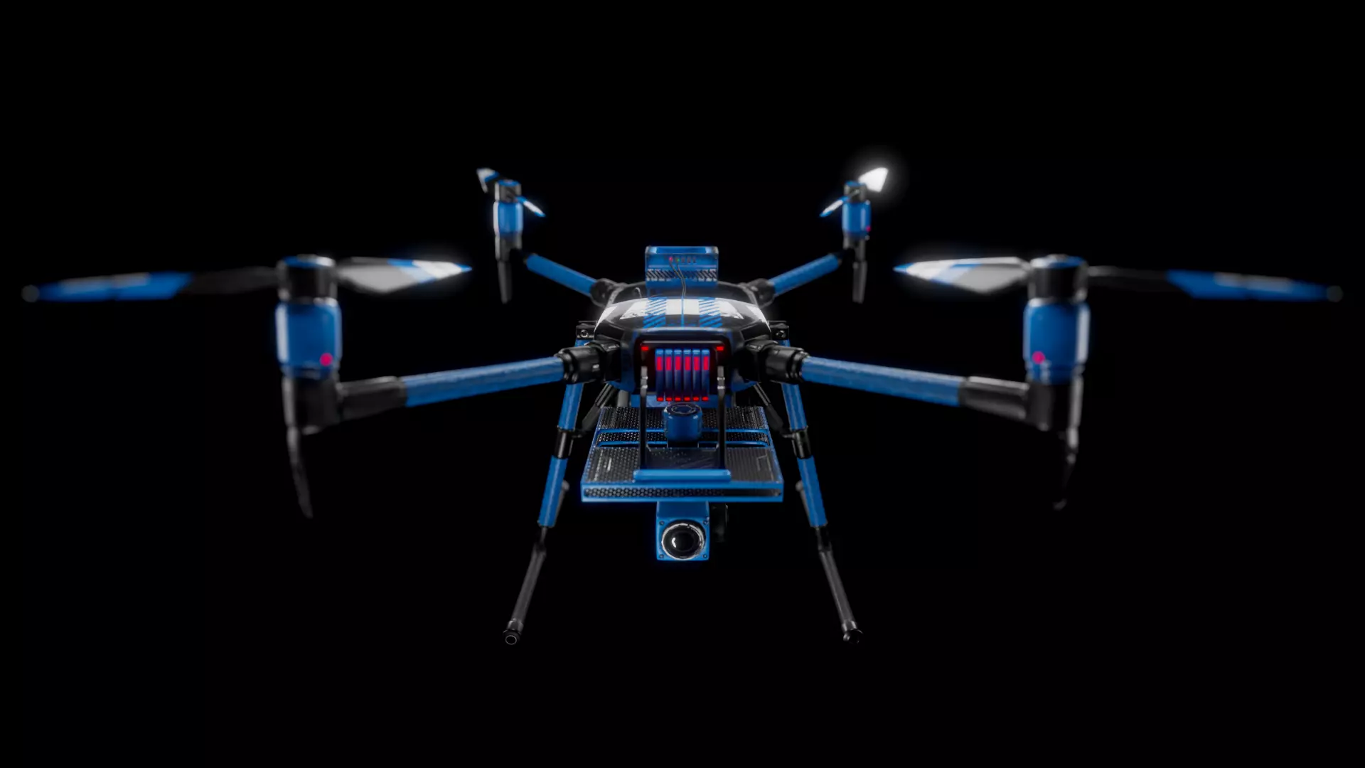 Quadcopter Drone 3D model_0