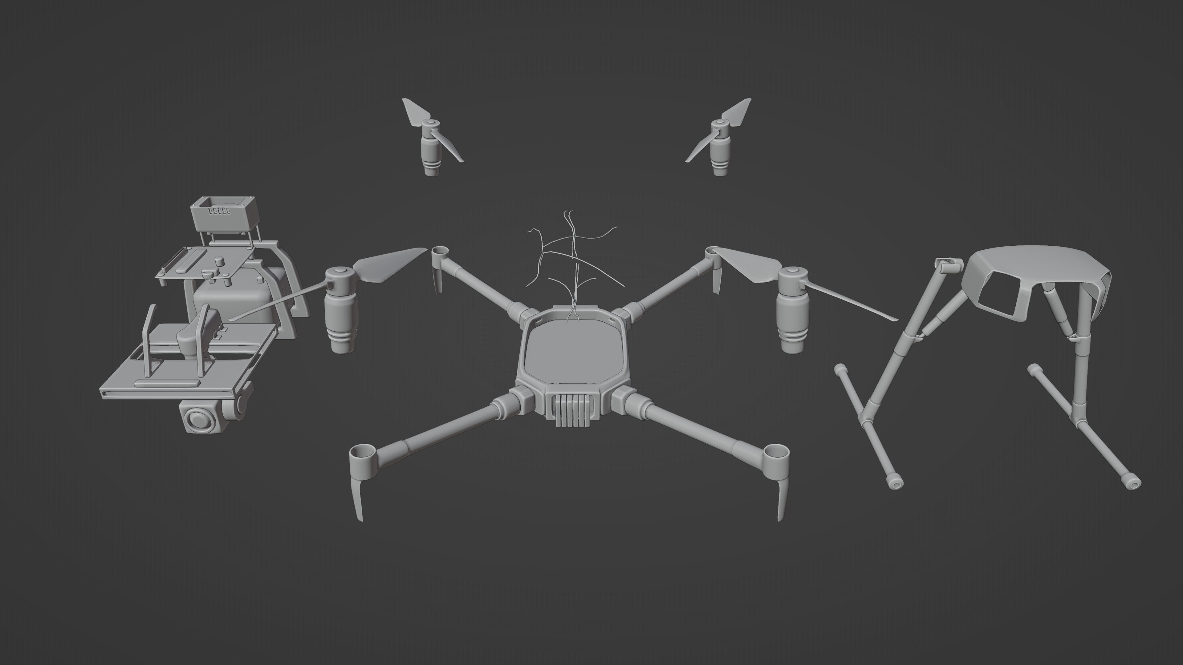 Quadcopter Drone 3D model_19