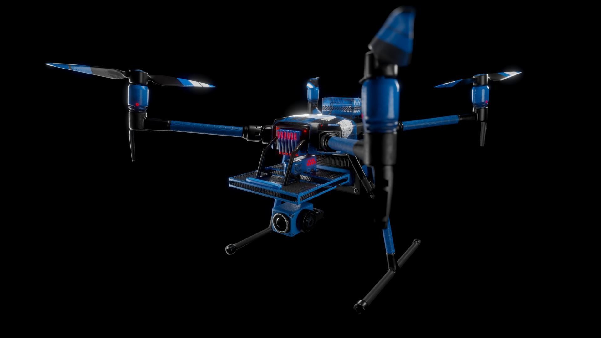 Quadcopter Drone 3D model_6