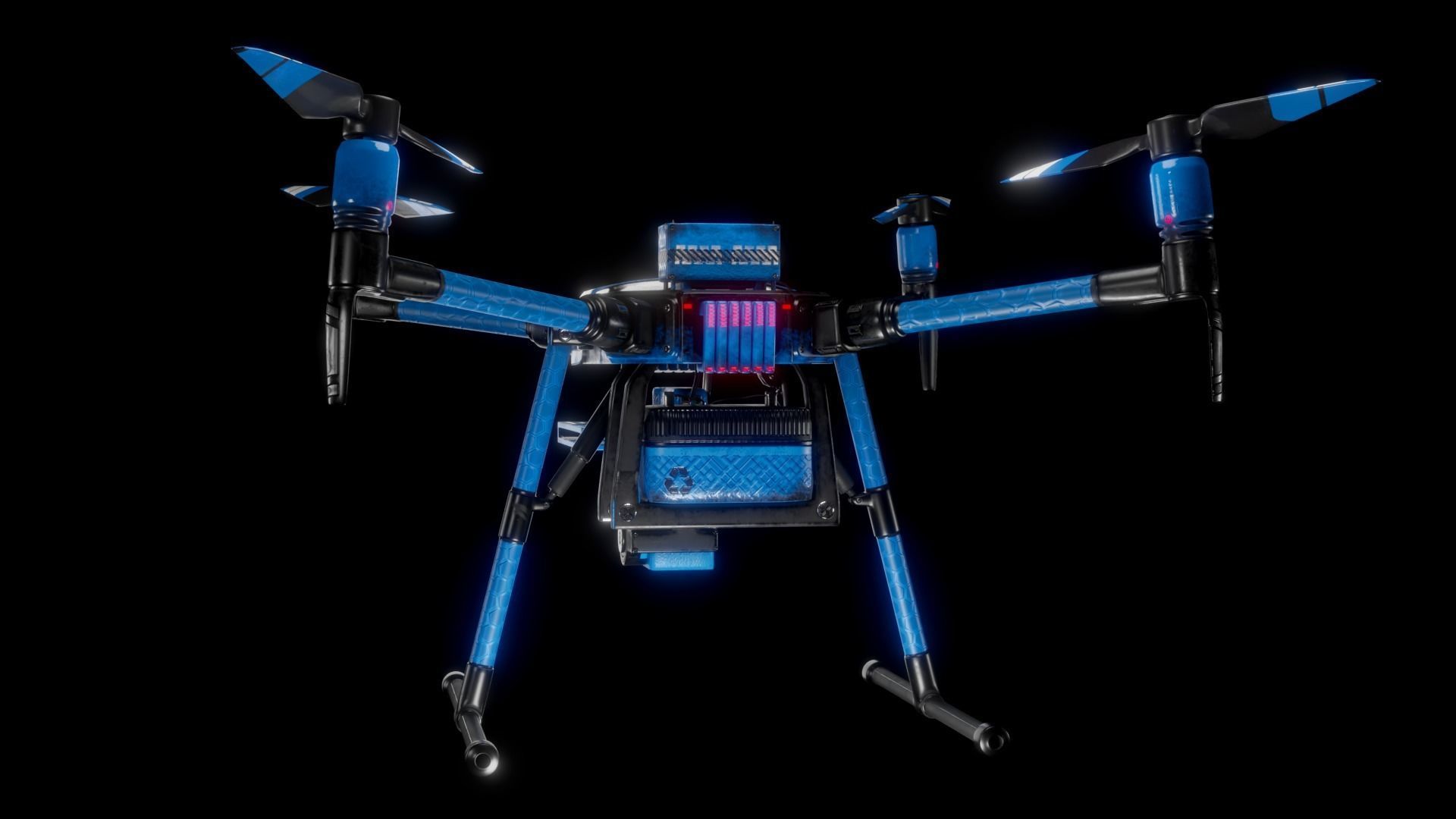 Quadcopter Drone 3D model_9