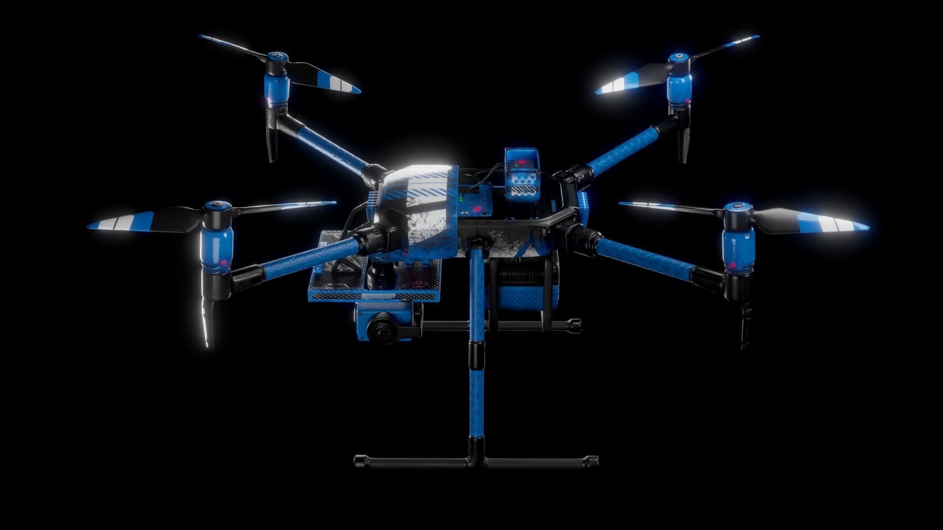 Quadcopter Drone 3D model_10