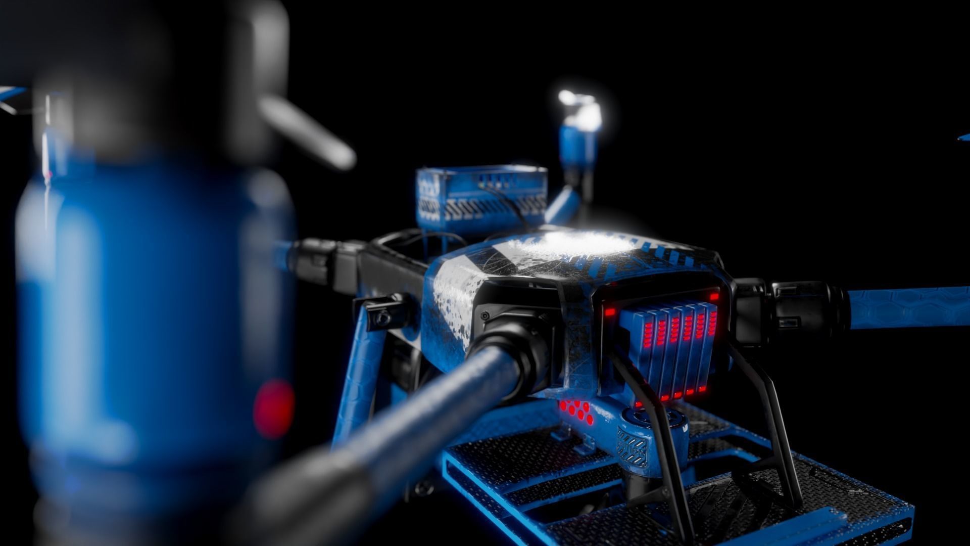 Quadcopter Drone 3D model_4