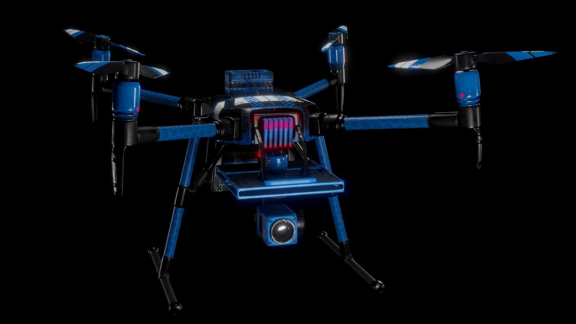 Quadcopter Drone 3D model_8