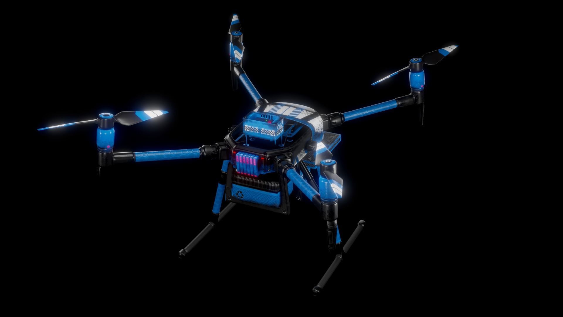 Quadcopter Drone 3D model_14