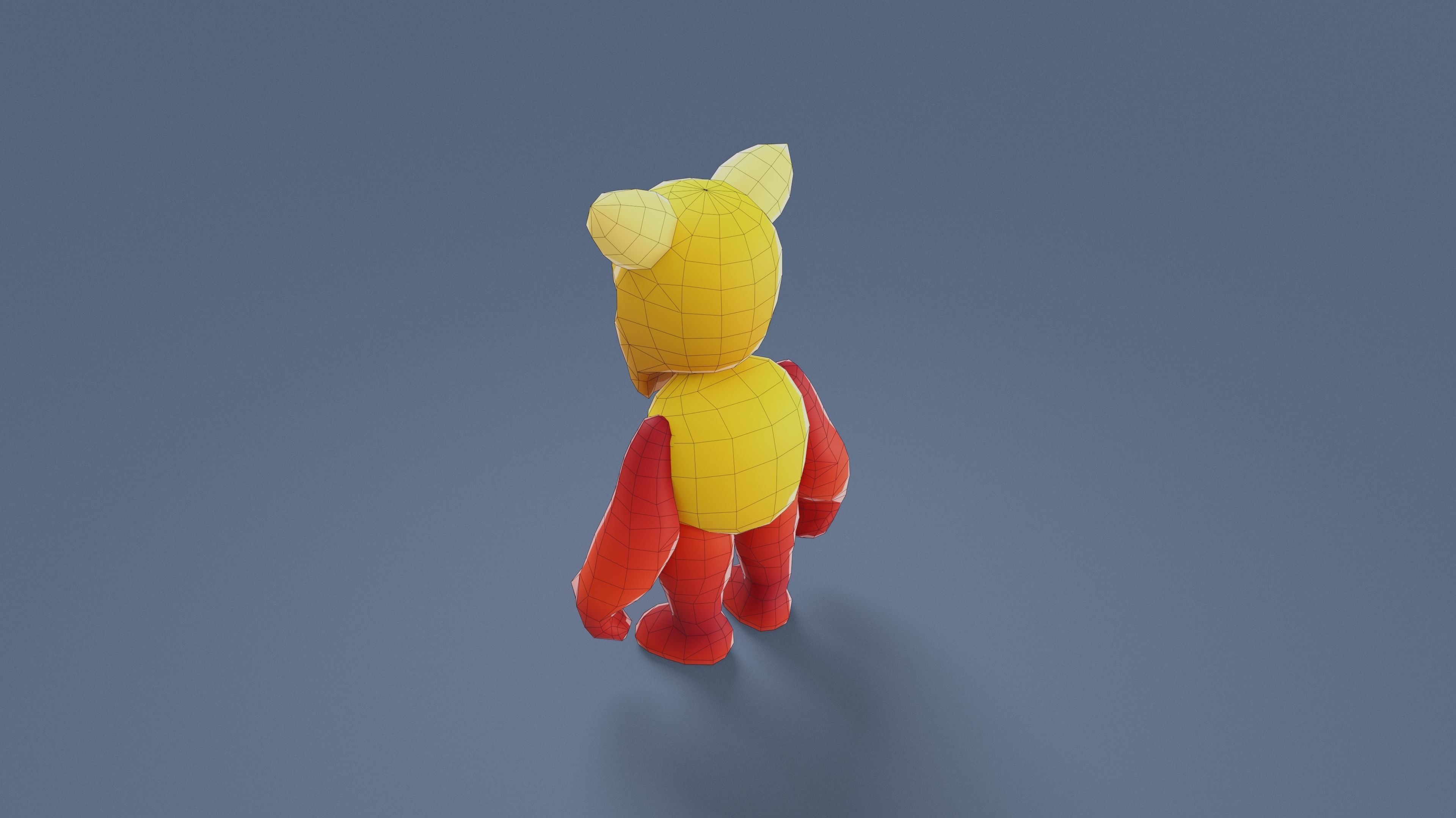 Cartoon Characters - Small Armored Warrior Low-poly 3D model_14