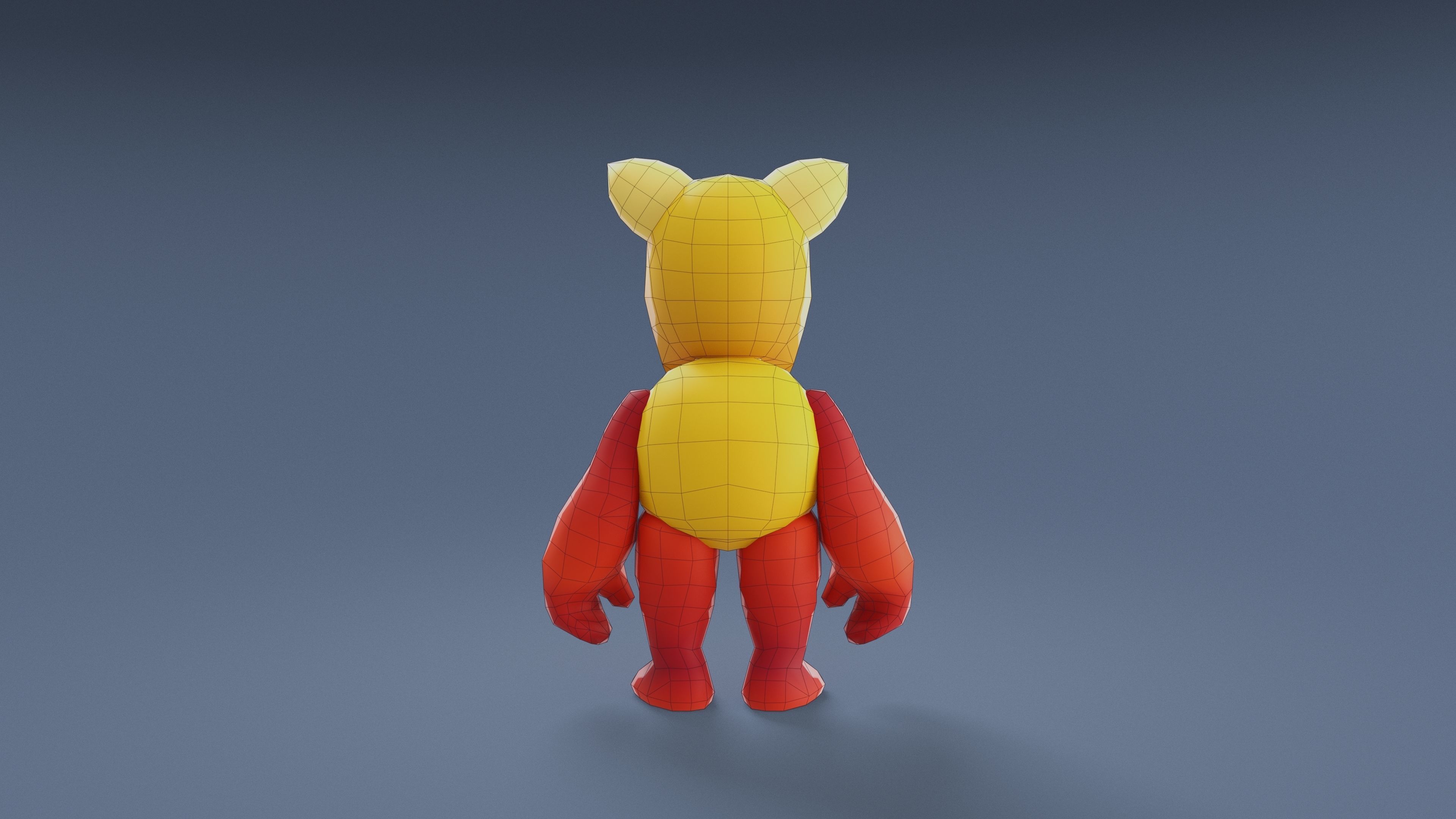 Cartoon Characters - Small Armored Warrior Low-poly 3D model_20