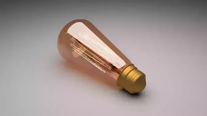 Edison Light Bulb E26 3D model