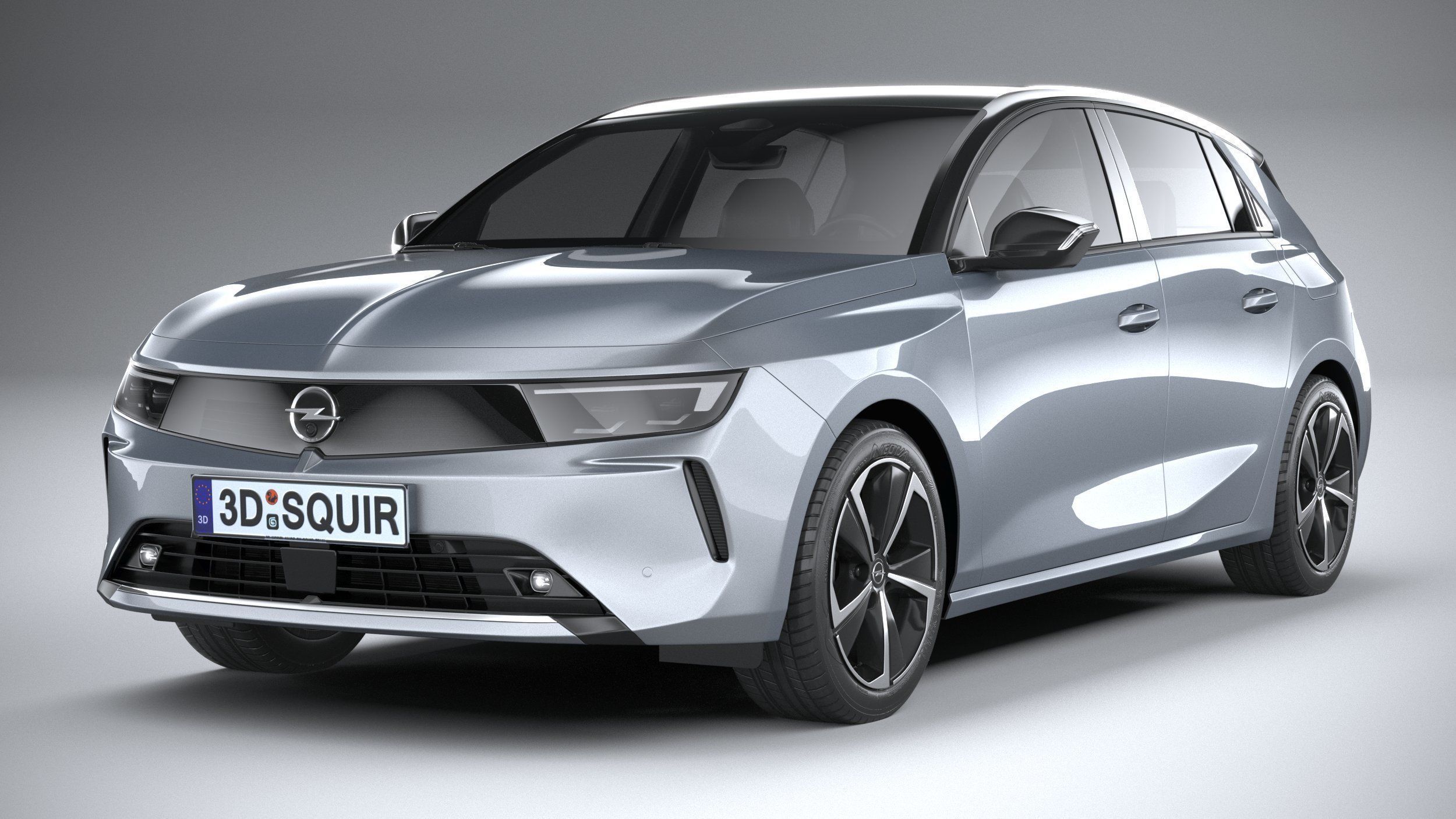 Opel Astra 2022 Basic 3D model_2