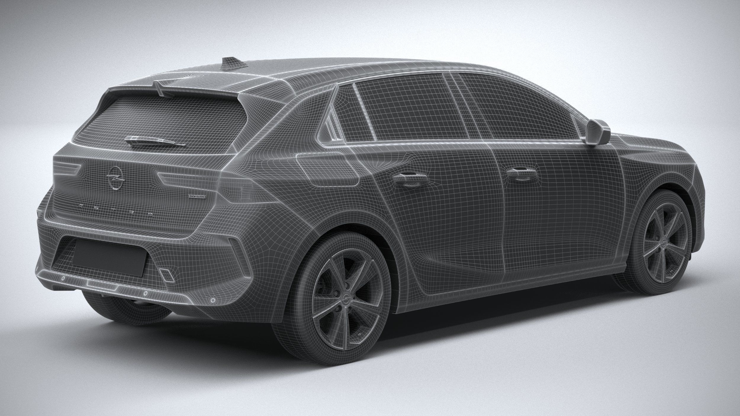 Opel Astra 2022 Basic 3D model_27