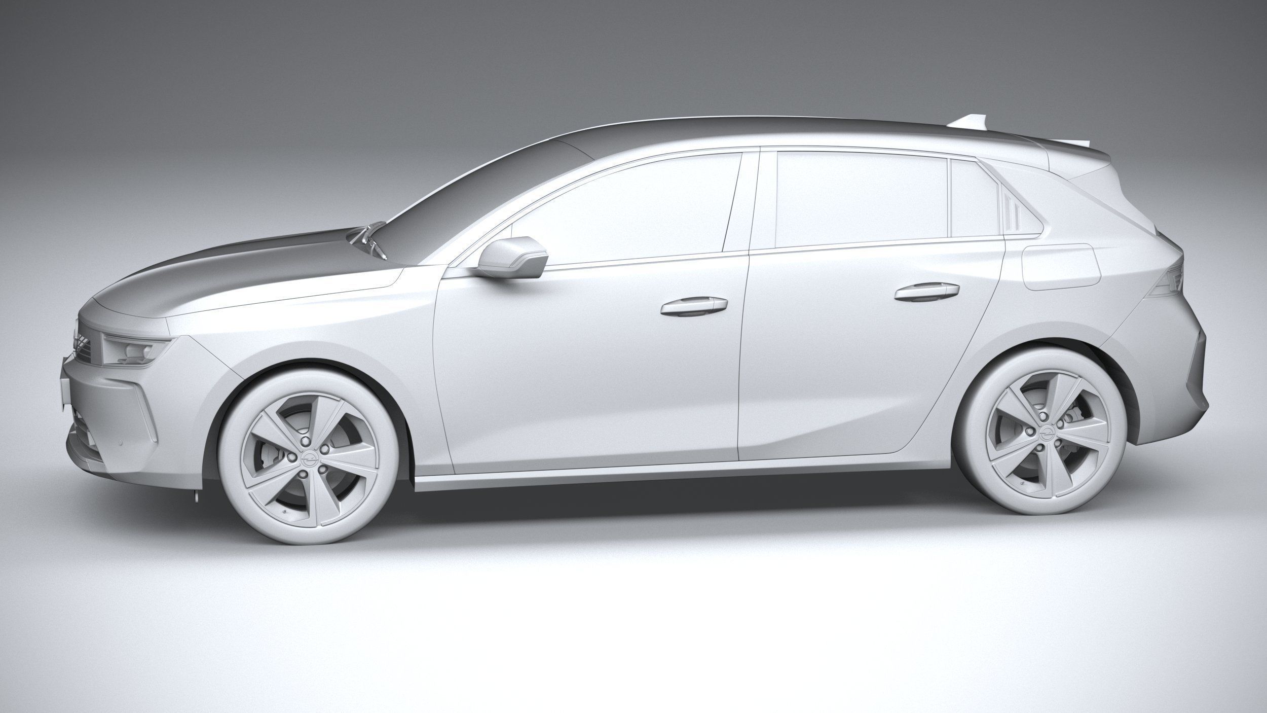 Opel Astra 2022 Basic 3D model_22