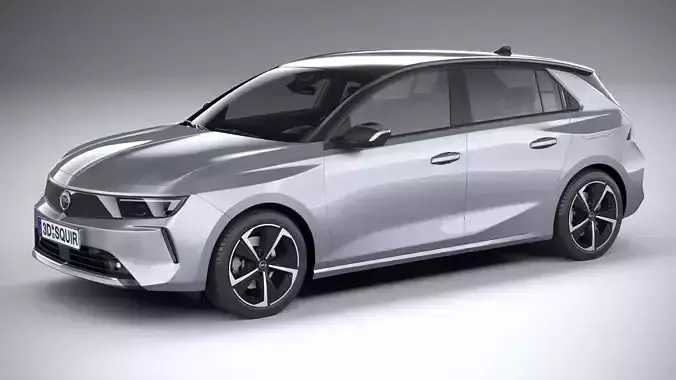 Opel Astra 2022 Basic 3D model