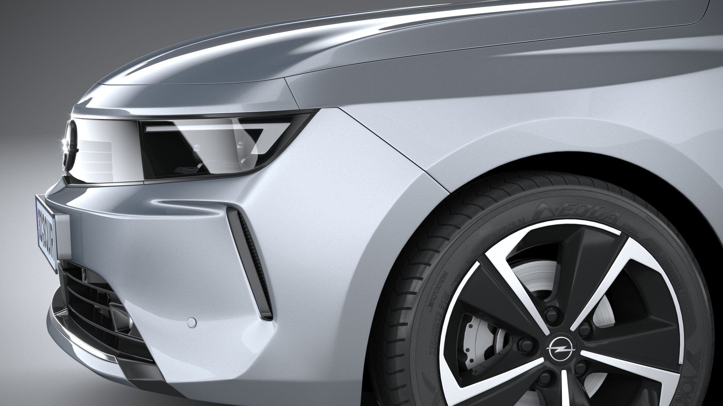 Opel Astra 2022 Basic 3D model_3