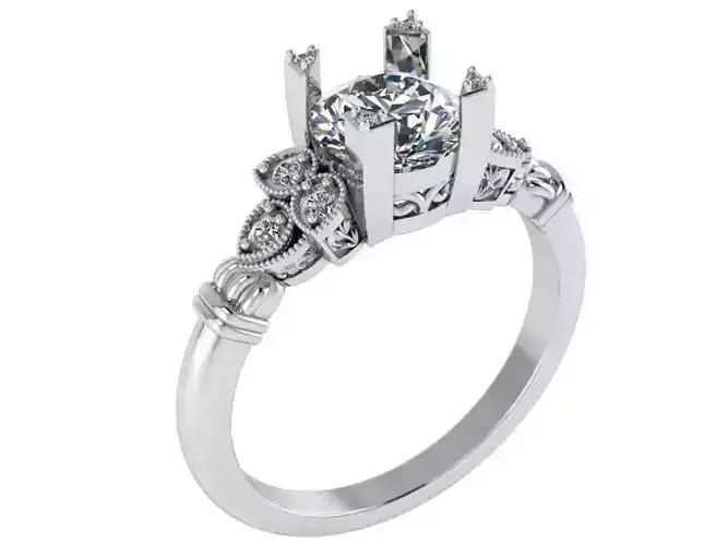 Round Diamond Ring 1101