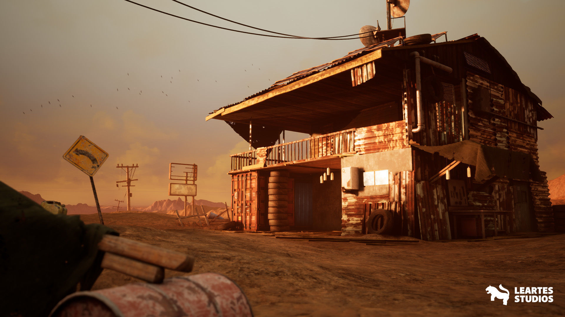 Post Apocalyptic Desert Environment Low-poly 3D model_3