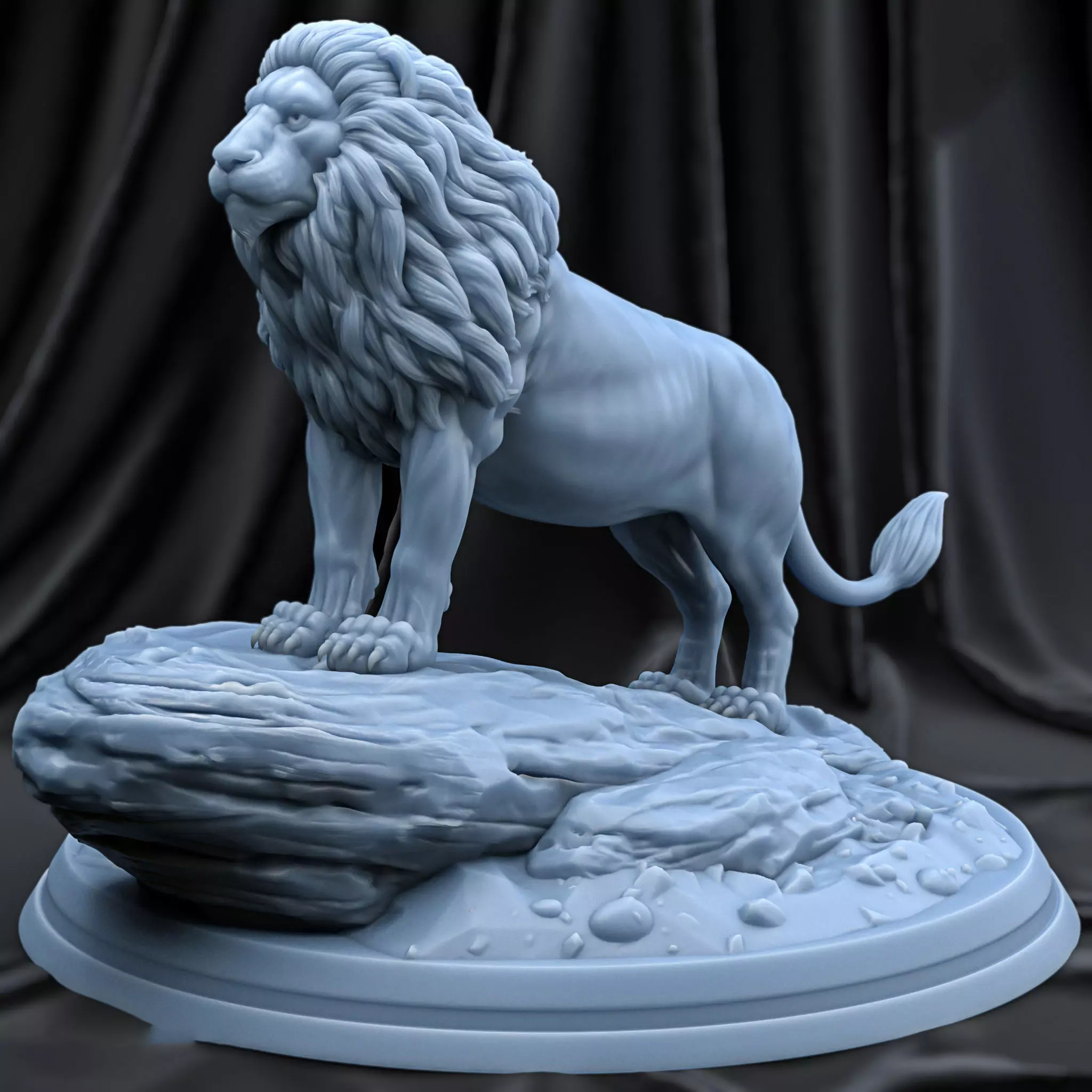 Lion 3d print model statue 3D print model_0