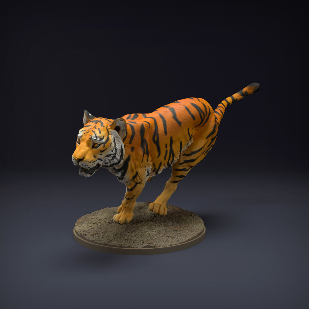 Bengal Tiger Run for 3D Printing 3D print model_1