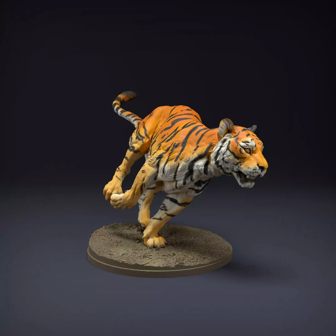 Bengal Tiger Run for 3D Printing 3D print model_0