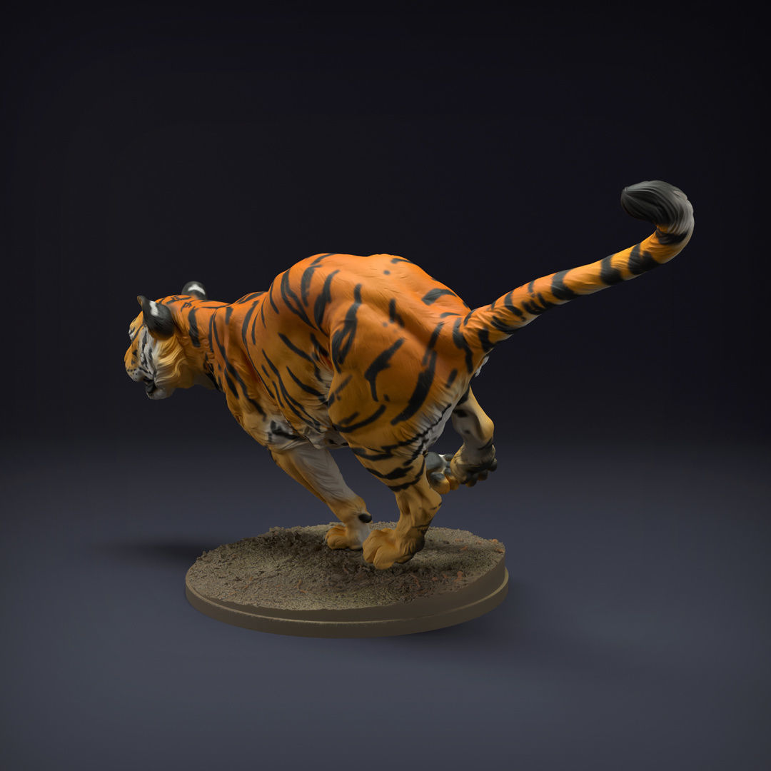Bengal Tiger Run for 3D Printing 3D print model_2