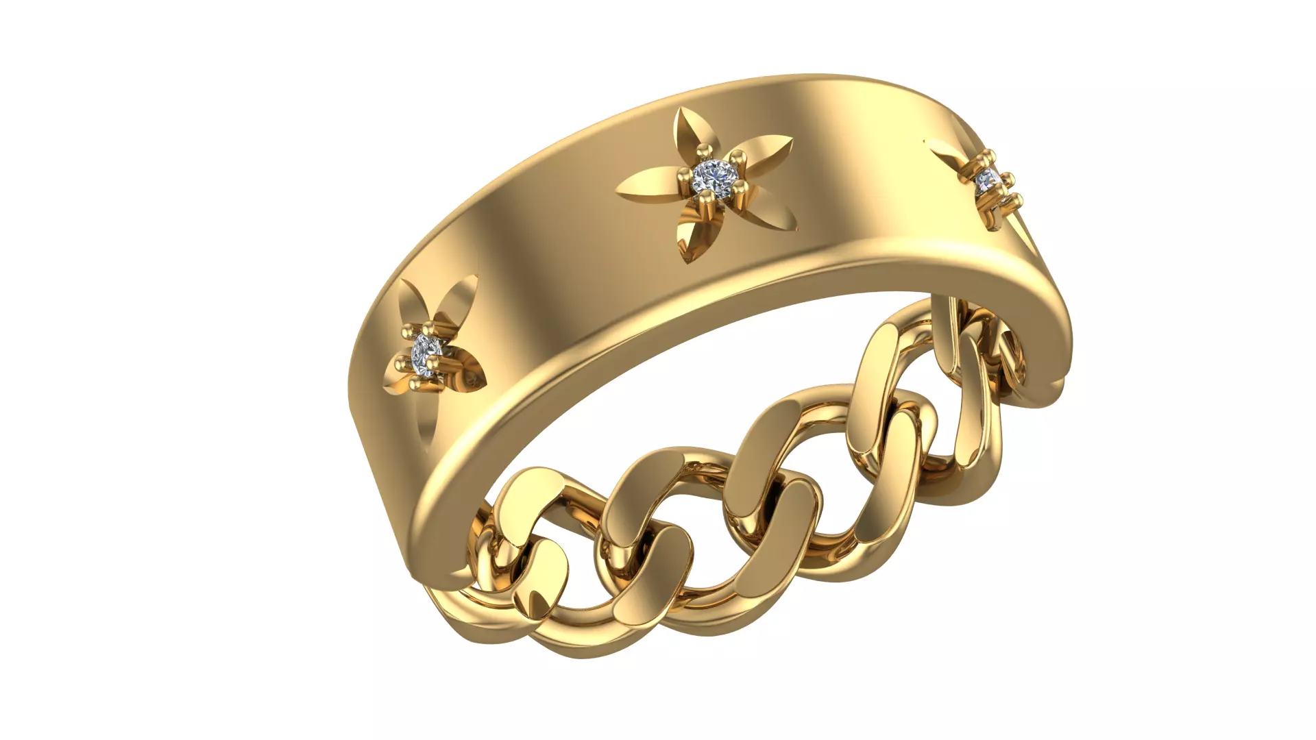 Modern Ring 3D print model_0