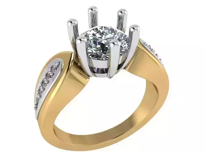 Round Diamond Pinched Shank Style 1109