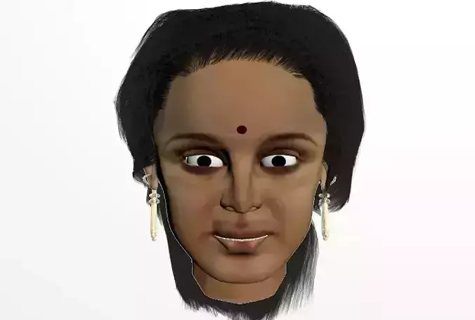head india girl-3D model
