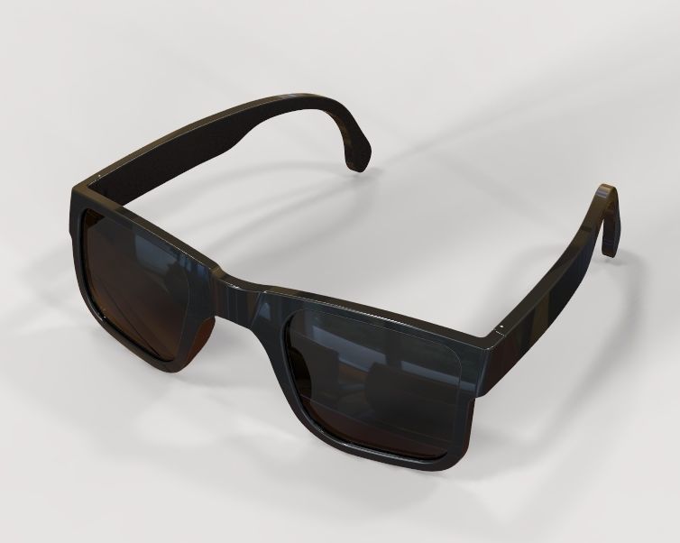 Sunglass-02 wooden sunglasses 3D print model_14