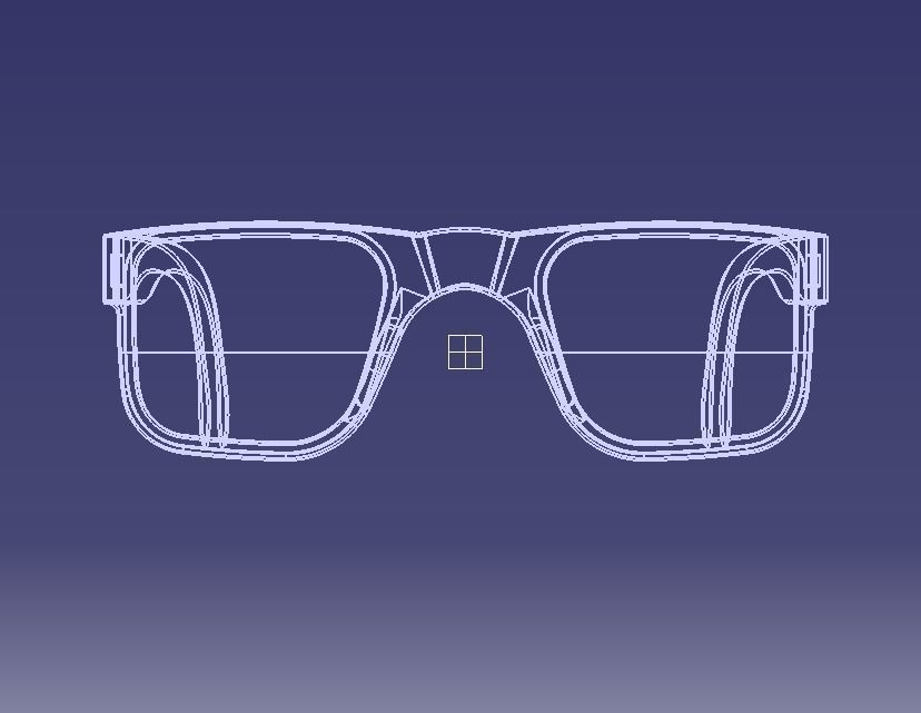 Sunglass-02 wooden sunglasses 3D print model_35