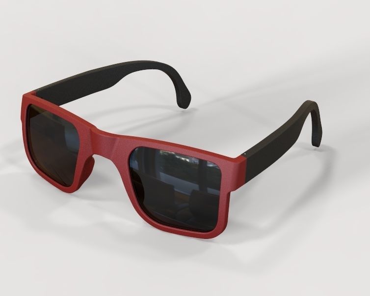 Sunglass-02 wooden sunglasses 3D print model_20