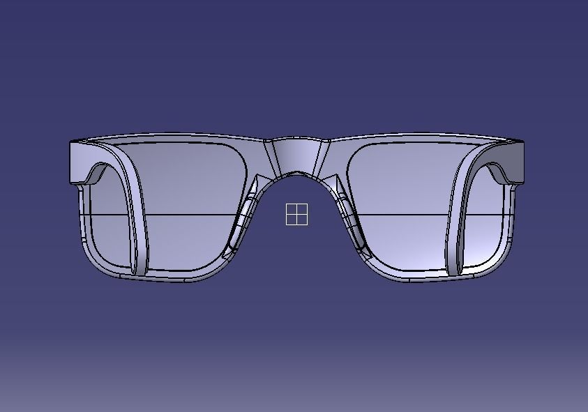 Sunglass-02 wooden sunglasses 3D print model_36