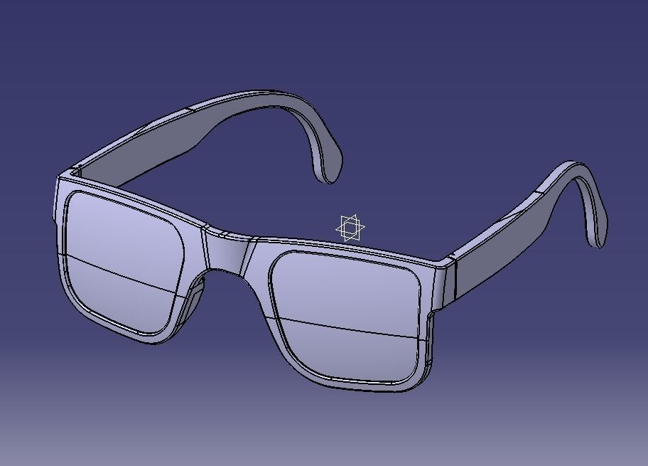 Sunglass-02 wooden sunglasses 3D print model_30