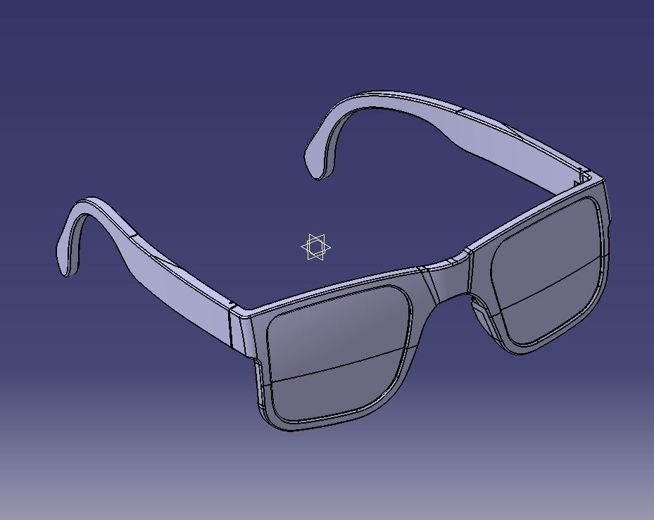 Sunglass-02 wooden sunglasses 3D print model_40