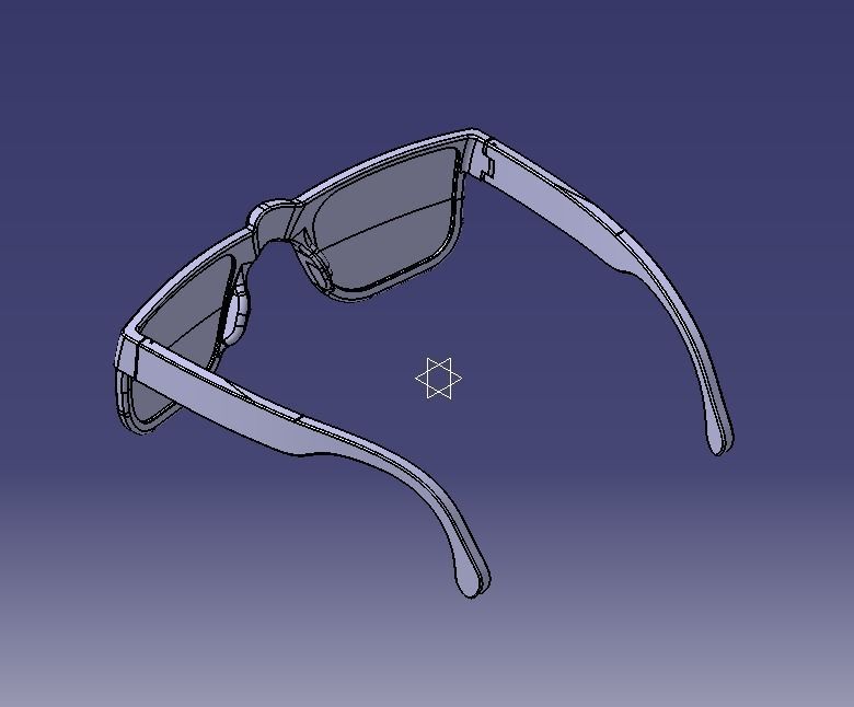 Sunglass-02 wooden sunglasses 3D print model_42