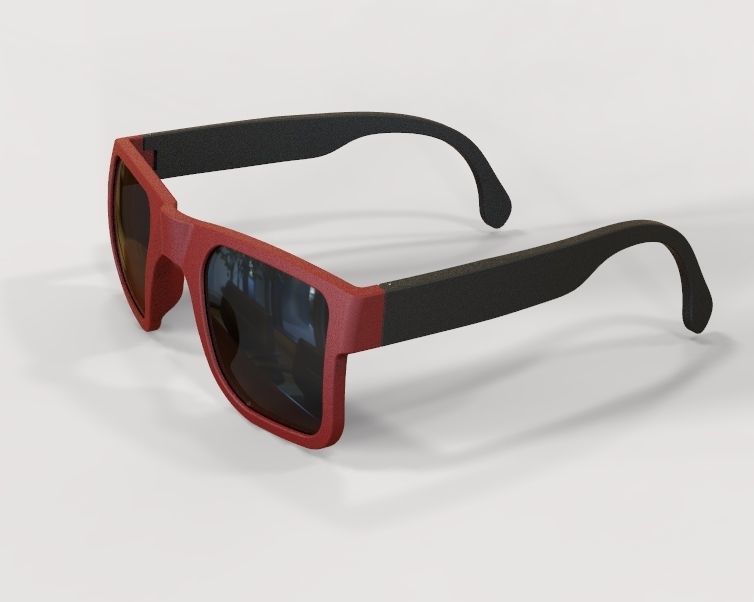 Sunglass-02 wooden sunglasses 3D print model_24