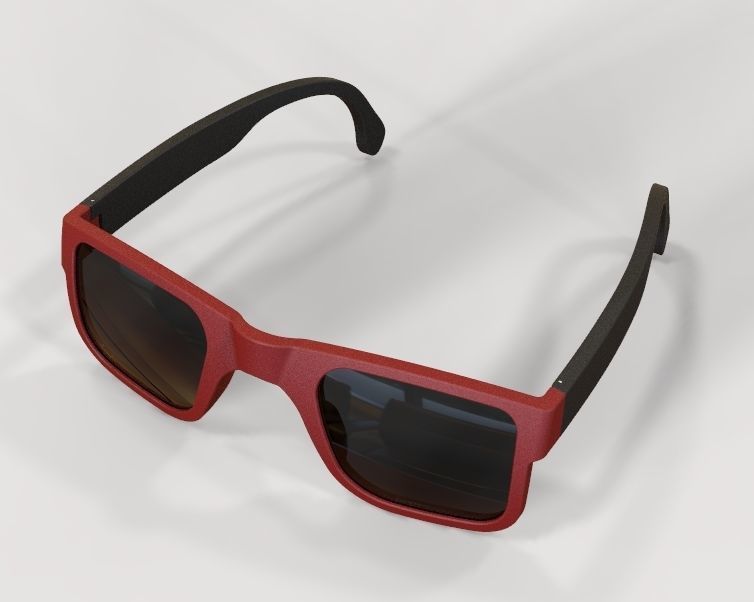 Sunglass-02 wooden sunglasses 3D print model_23