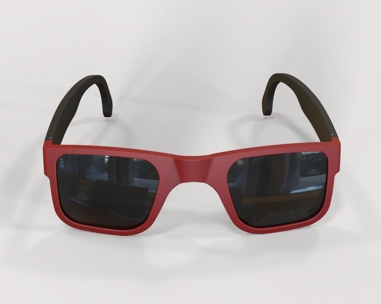 Sunglass-02 wooden sunglasses 3D print model_19