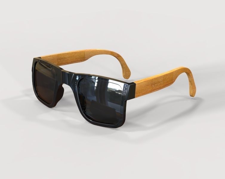 Sunglass-02 wooden sunglasses 3D print model_7