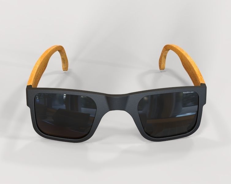 Sunglass-02 wooden sunglasses 3D print model_16