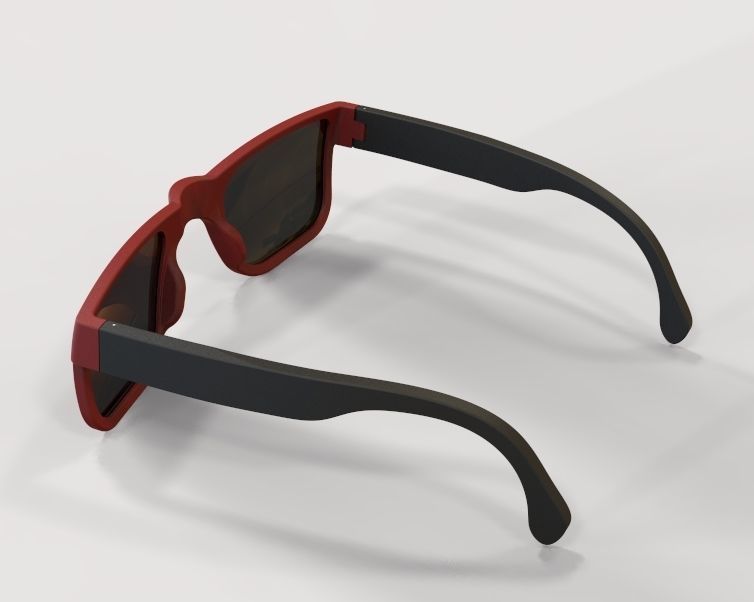 Sunglass-02 wooden sunglasses 3D print model_25