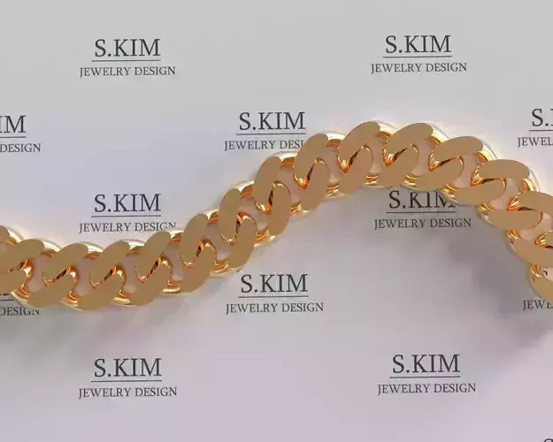 Miami Cuban chain link 3D print model