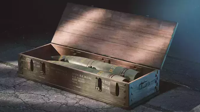 Ammo crate with shell