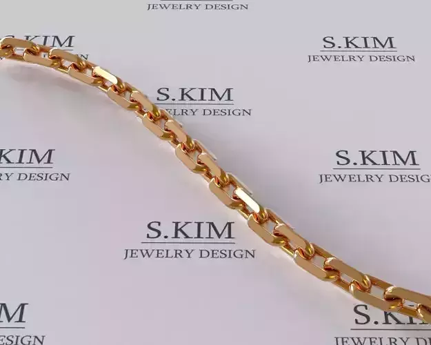 Anchor chain link 4 sizes 3D print model