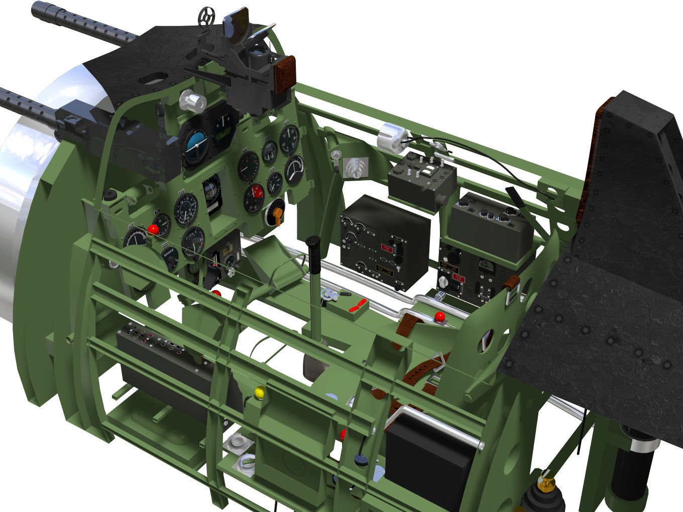 A6M3 Zero fighter Type 32 Hamp 3D model_11