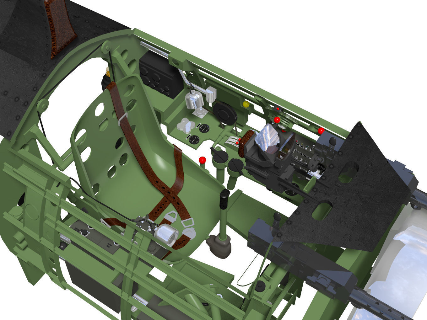 A6M3 Zero fighter Type 32 Hamp 3D model_12